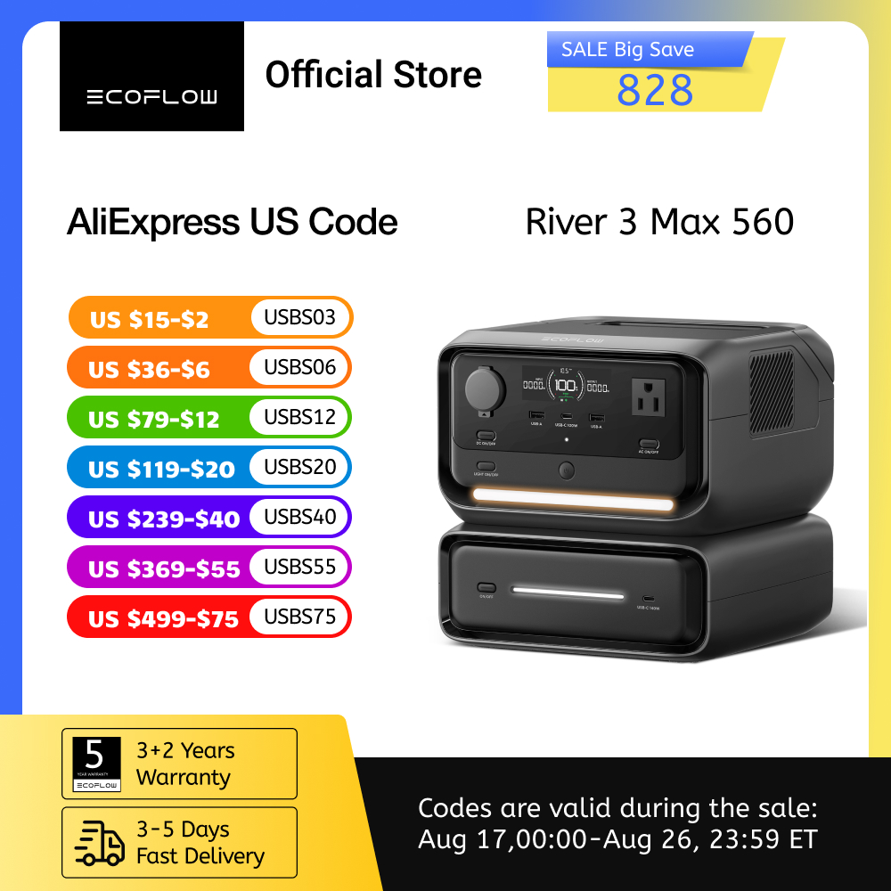 Lifepo4 Battery Pack - Station d'alimentation portable ECOFLOW River 3
