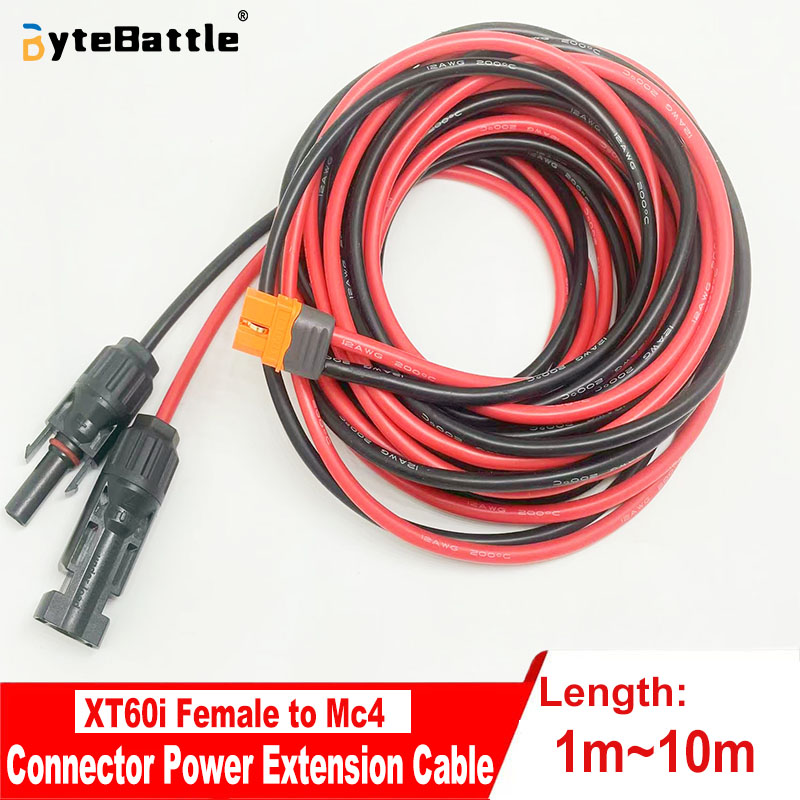 Solar Cable Mc4 Connector - Câble solaire vers XT60i-F, fil de