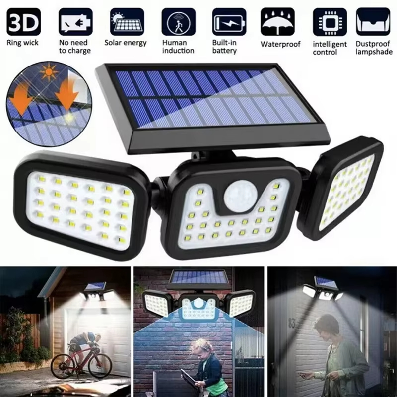 Waterproof Junction Box Solar - Lampe solaire Led avec capteur de