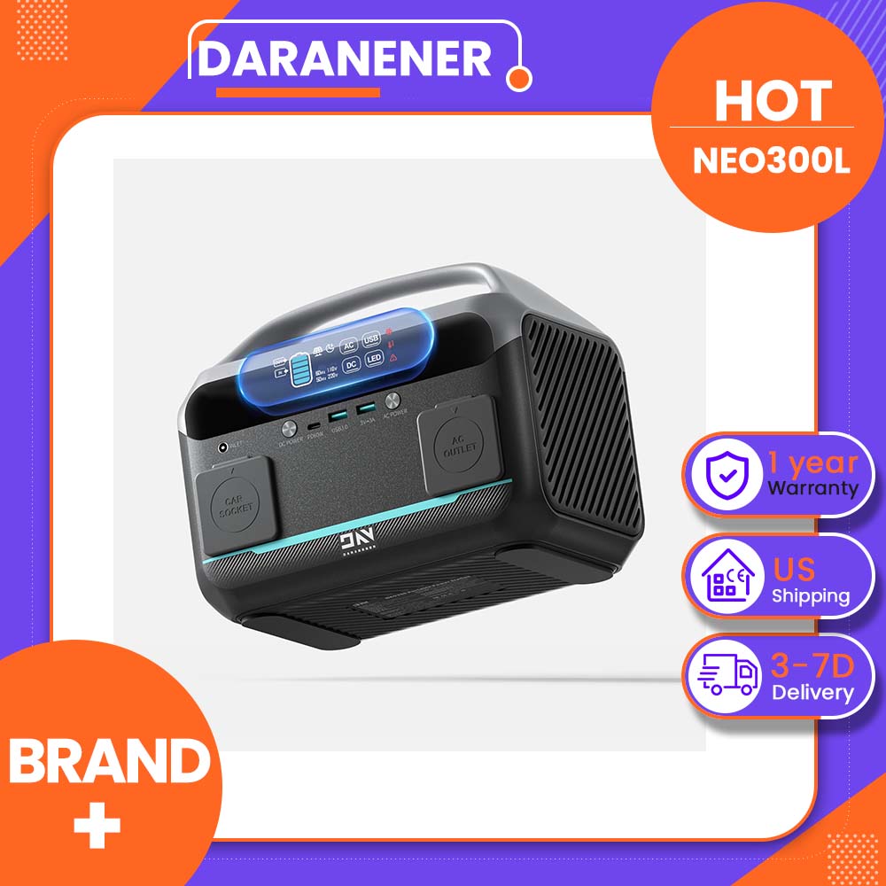 Lifepo4 Battery Pack - Station d'alimentation portable Daranener NEO300L 350W,
