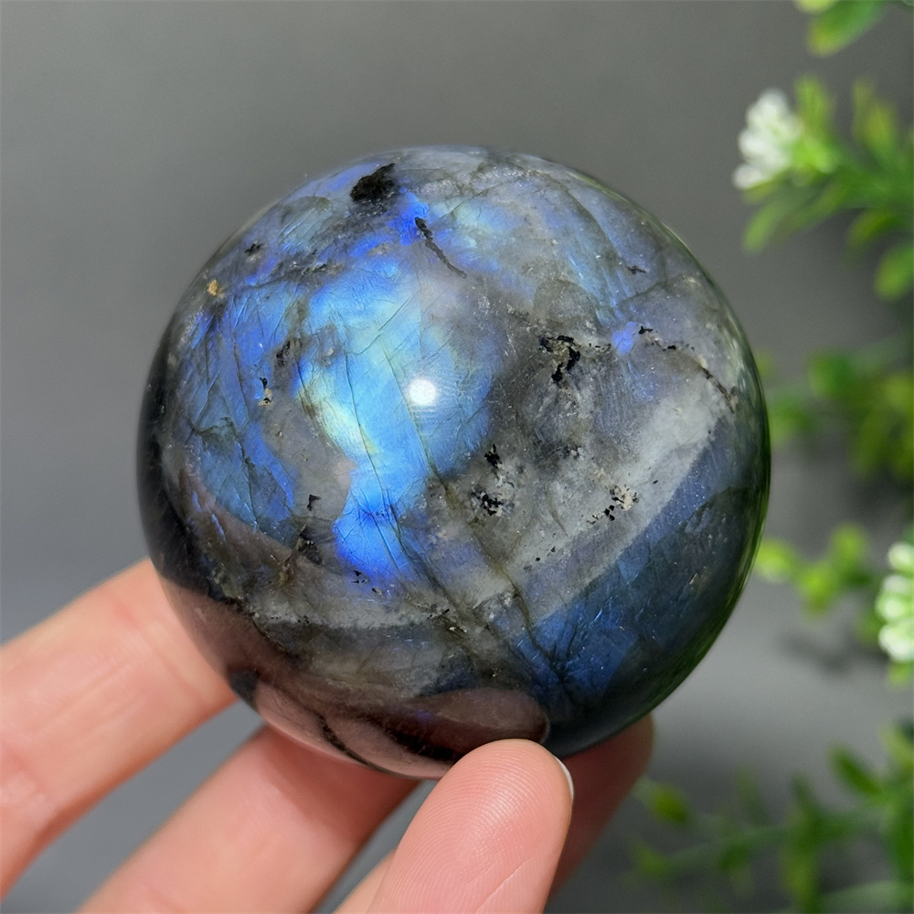 Renewable Energy Lab - Boule de cristal de Labradorite naturelle