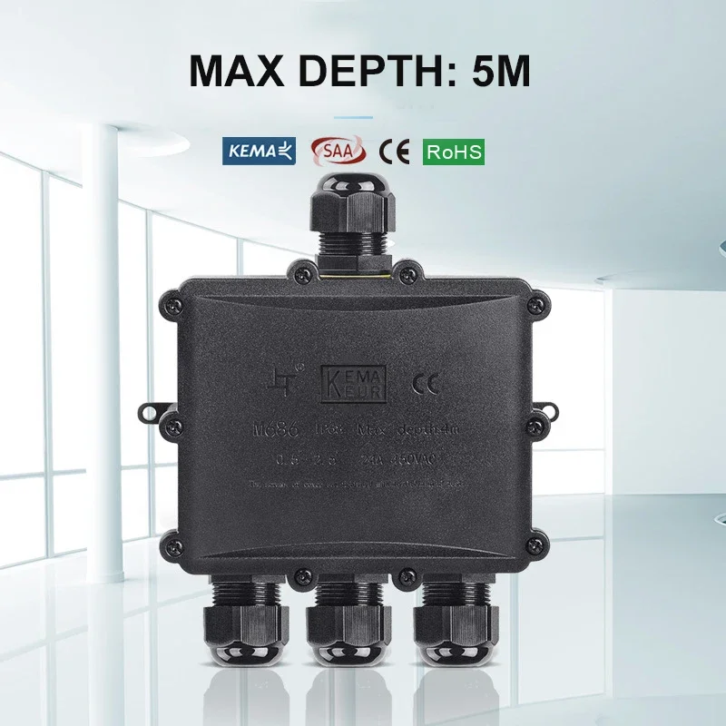 4 voies 1In3Out IP68 étanche 4 - Waterproof Junction Box Solar avis et prix