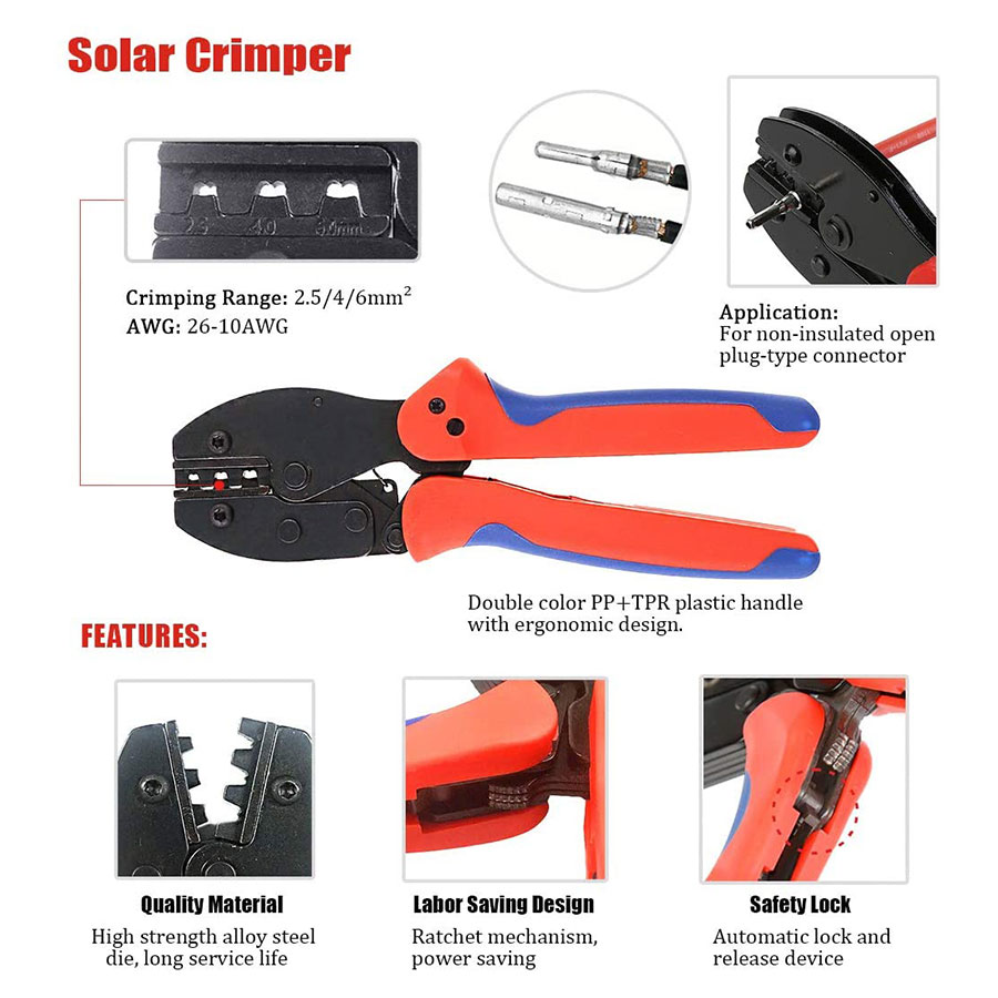 Outils de sertissage solaire p - Solar Cable Mc4 Connector avis et prix