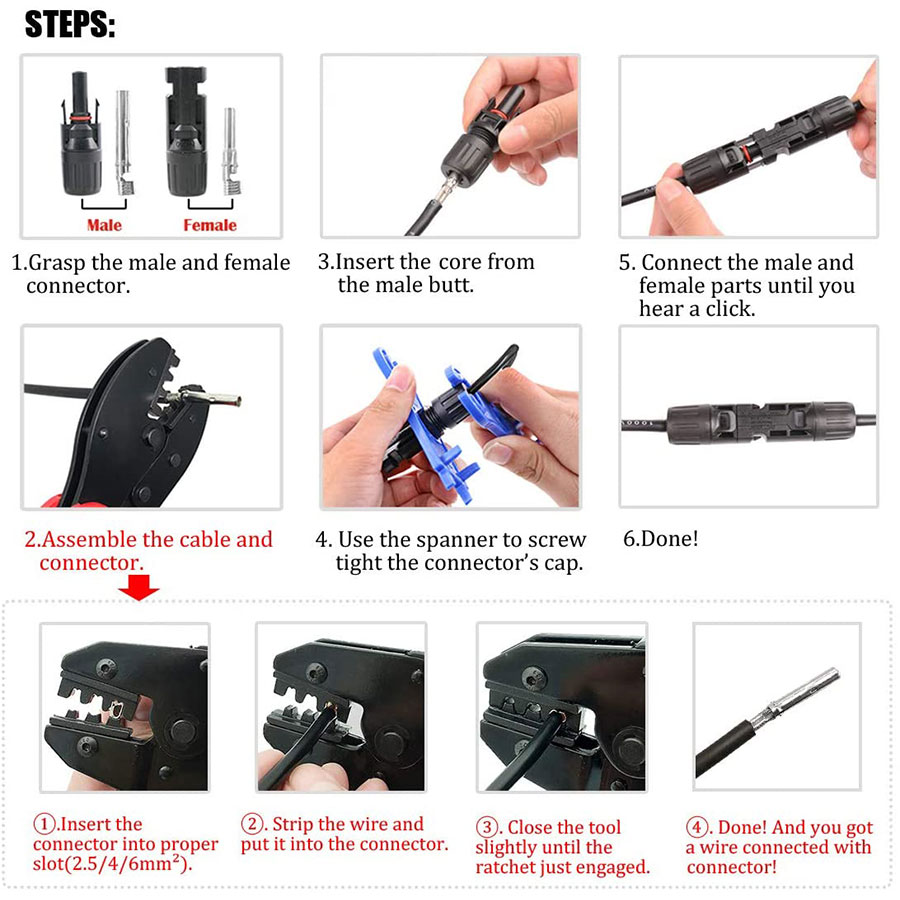 Outils de sertissage solaire p - Solar Cable Mc4 Connector avis et prix