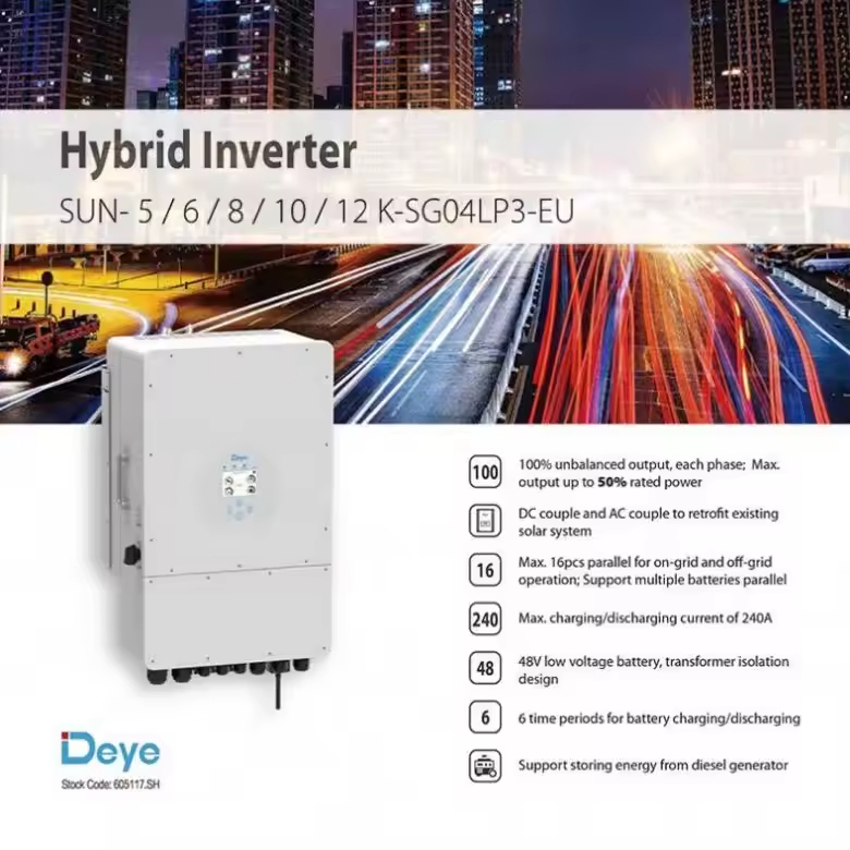 Onduleur hybride solaire 10kw  - Hybrid Solar Inverter avis et prix