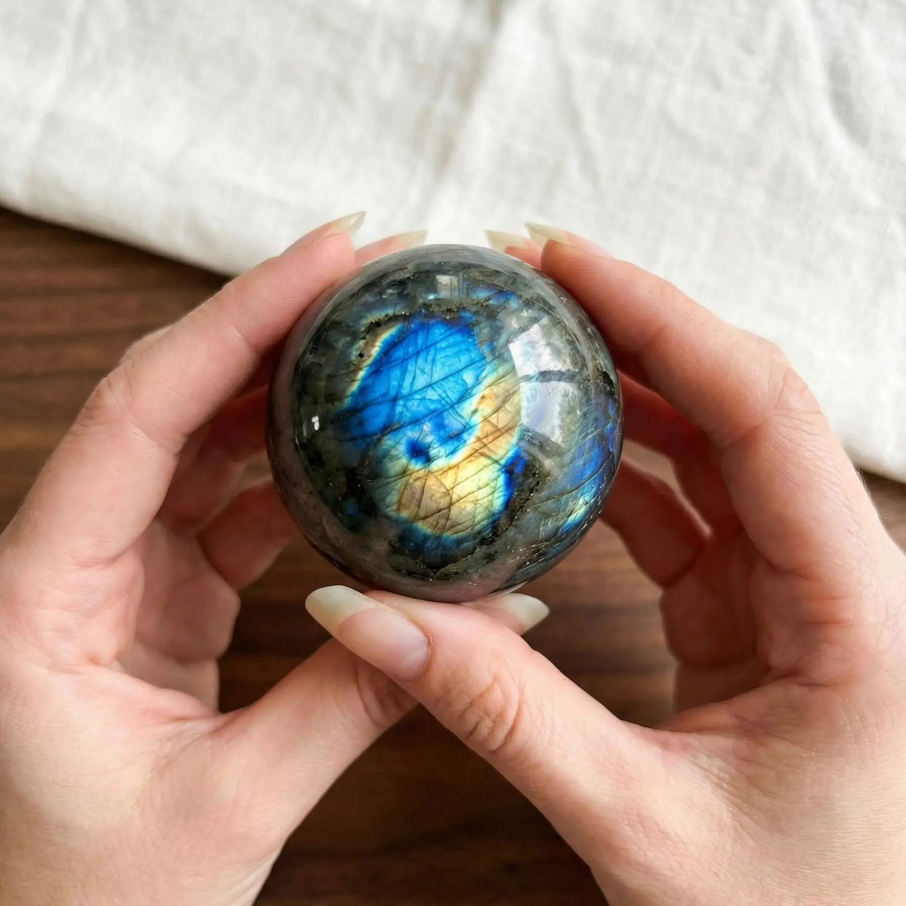 Sphère de labradorite naturell - Renewable Energy Lab avis et prix